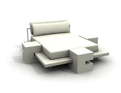 Multi-fonction soft lit modle 3D de style de personnalit
