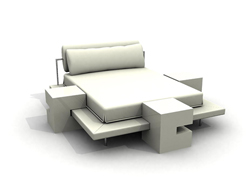 Multi-fonction soft lit modle 3D de style de personnalit