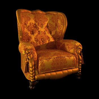 Russie canap modle 3D de l'or
