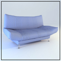 Canap Purple ponge modle 3D de la Mode