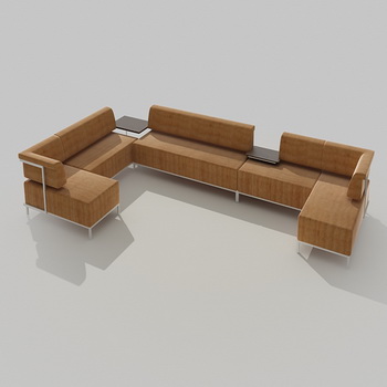 Modle simple de l'ensemble du portefeuille de sofa moderne de mode modle 3D
