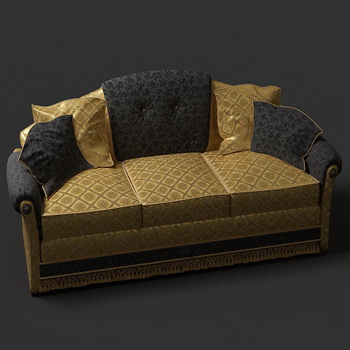 Sofa de luxe europennes modle 3D de
