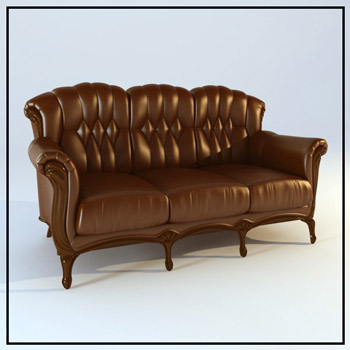 Modle 3D d'Europe Sofa
