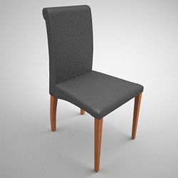 Simple modle 3D de la seule chaise en bois