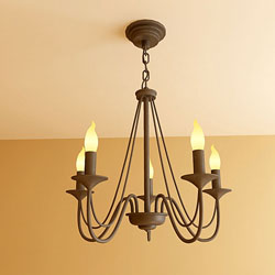 Continental chaînes de fer lustre chandelier
