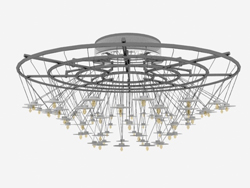 Ampoule traditionnelle chinoise lumire lustre en cristal