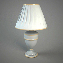 Lampe de porcelaine chinoise ancienne avec la couverture
