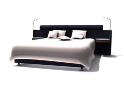Lit double de style moderne