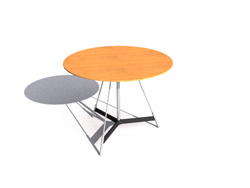 Chinois petite table ronde en bois