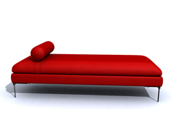 Simple et lgant, moderne grand lit rouge