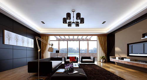 Lumineux et spacieux salon modle