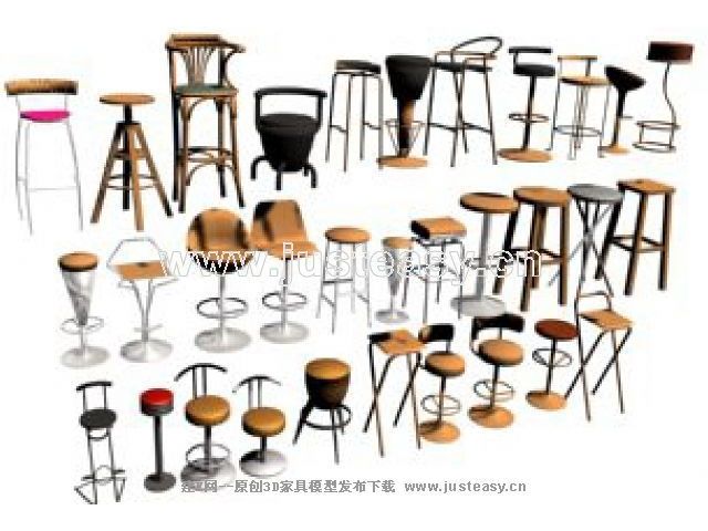 Diffrents monomres hauteur des chaises