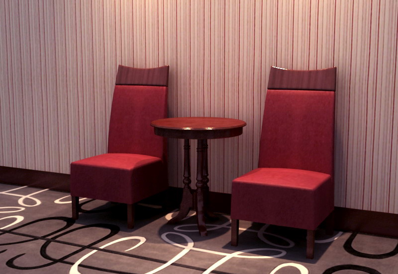 simple combinaison de la grande chaise rouge