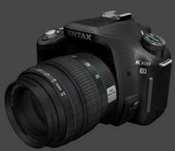 Black pentax_k100D Super Reflex