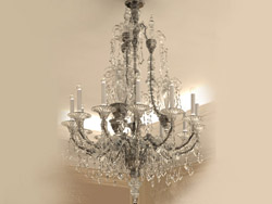Europenne chandelier blanc cristal