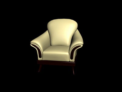 Aucun matriel canap vieux style occidental modle 3D