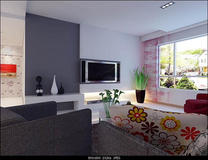3d salon de jardin minimaliste de style