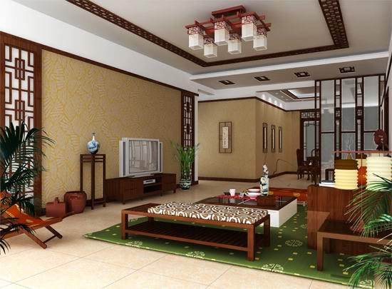 Chambre classique chinoise vivant style