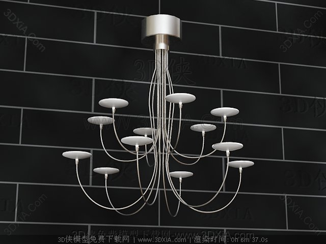Lustre en mtal Bougeoir