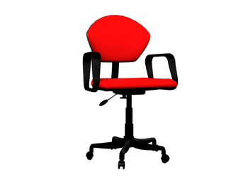 Chaise pivotante Mode rouge