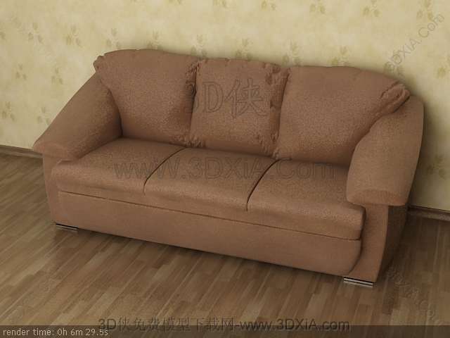 Multijoueur canap en tissu art des modles 3D-5