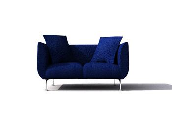 Moderne bleu marine canap-lit double