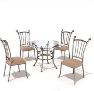 Quatre bits combinaison occasionnelle de tables et de chaises