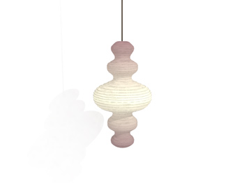 Hissez lampe en forme de pendentif en spirale