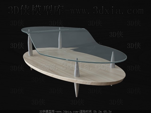 Bois table  th en verre combin