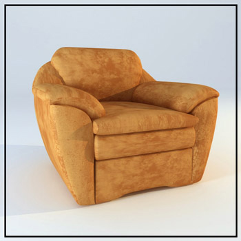 Brown canap en cuir simple