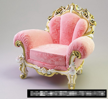 Princesse seul modle 3D canap