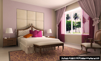Modle de chambre simple et lgante