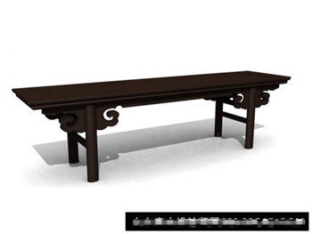 Modle 3D de tables en bois chinoise ancienne