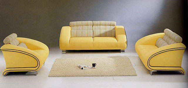 Europenne combinaison sofa jaune