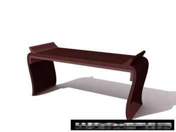 Chinois de cru Modle de table en bois 3D
