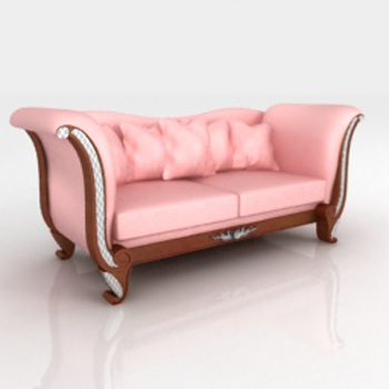 Europenne belles personnes modle rose 3D canap