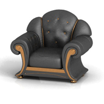 Sable ancien modle 3D unique du cortex