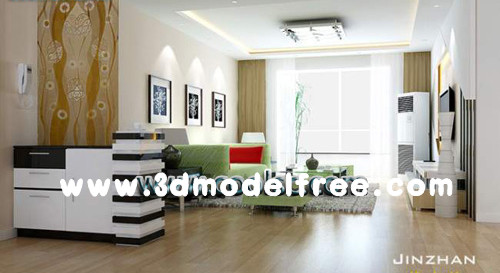 Moderne salle de sjour lumineuse douce