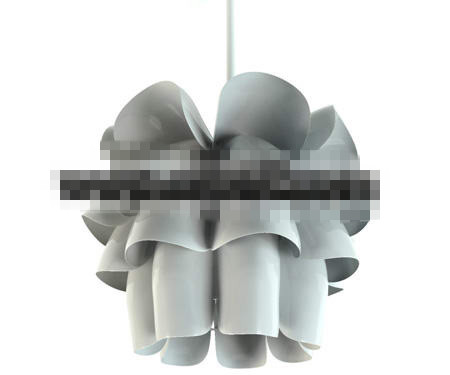 Gris et blanc lampe pendante flowerlike