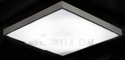 Lampe carre plafond de cristal