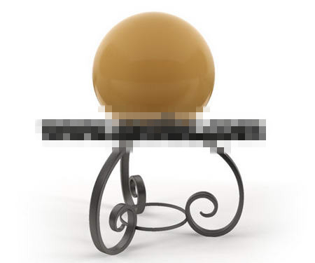 Ball-type de lampe de plancher stent mtallique