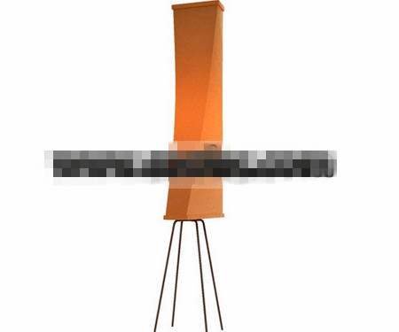 Longue lampe de plancher d
