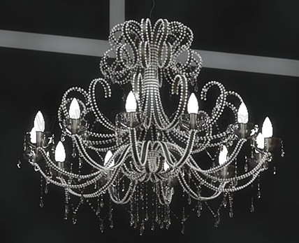 Superbe lampe pendentif en cristal