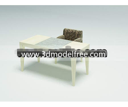 Simple combinaison bureau en bois