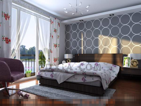 Mode blanc type chambre simple