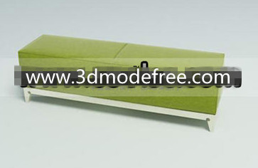 Banc en bois vert sofa de tissu