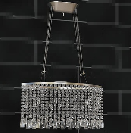 Transparent lampe pendante rideaux style
