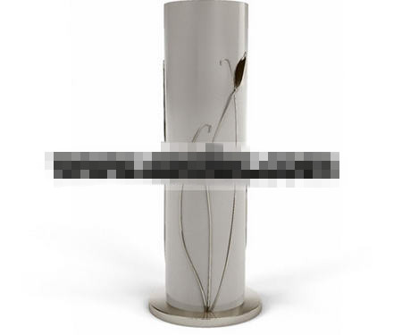 Belles plantes mosaïques lampe cylindrique