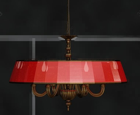 Rouge mtal teinte Pendentif chaîne feu