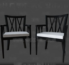 Moderne noire du prsident sige blanc